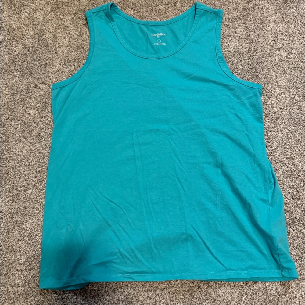 Size L Goodfellow & Co Turquoise Tank Top